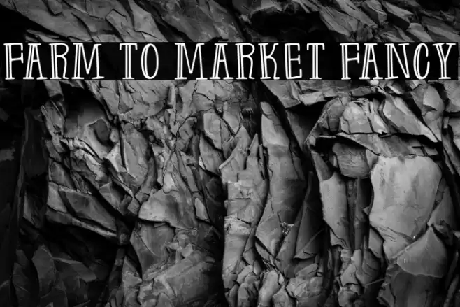Farm to Market Fancy Font examples