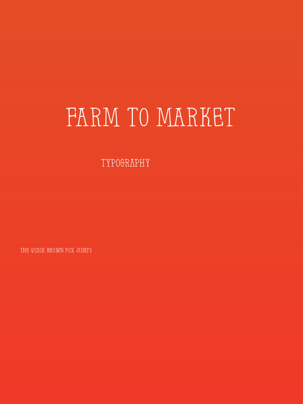Farm to Market Poster