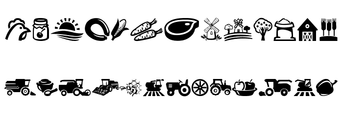 Farm Font LOWERCASE