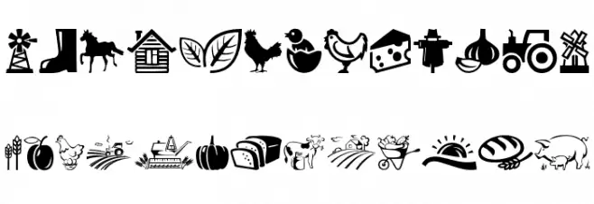 Farm 字体 大写