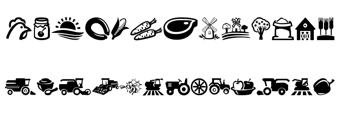 Farm Font LOWERCASE