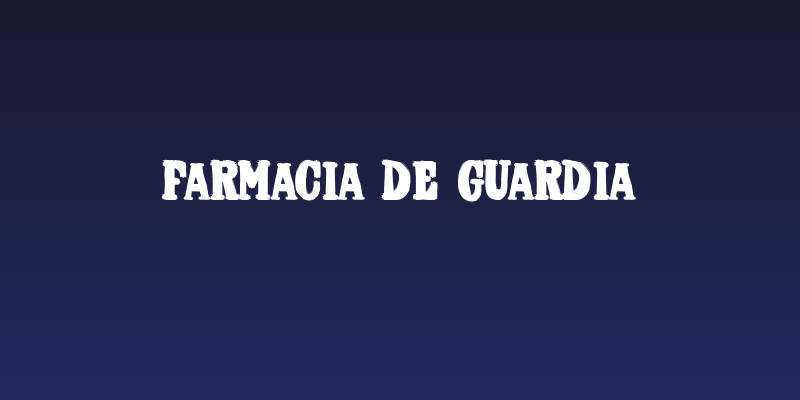 Farmacia de Guardia Social Header
