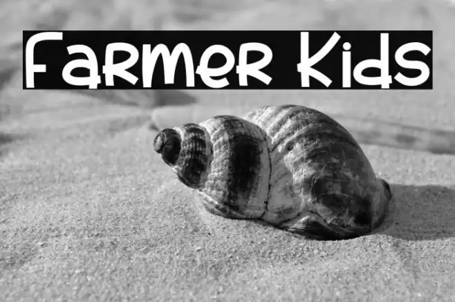 Farmer Kids Font examples