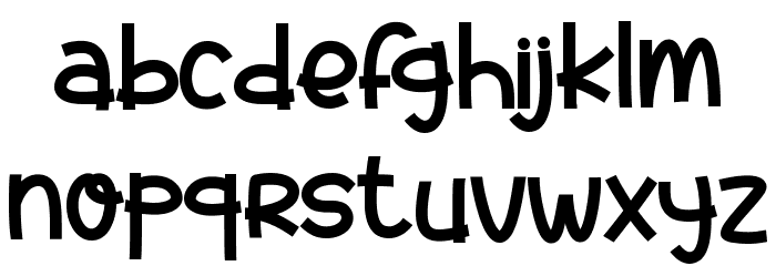 Farmer Kids Schriftart Kleinbuchstaben