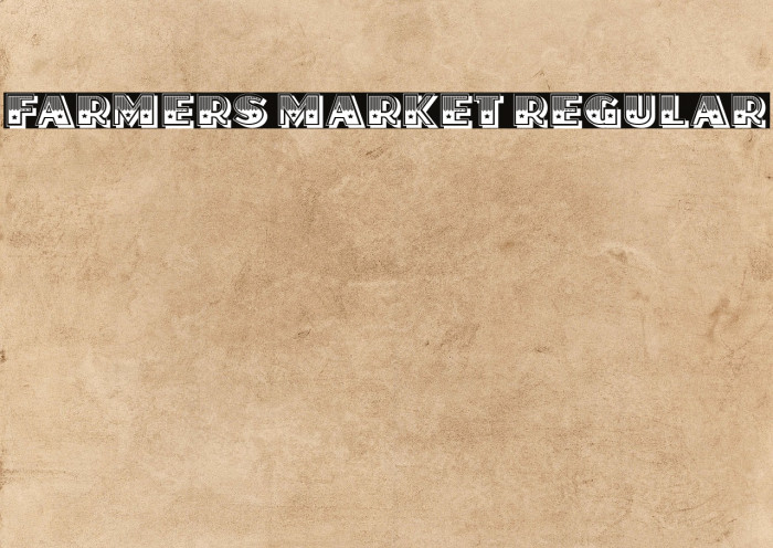 Farmers Market Regular Example 1