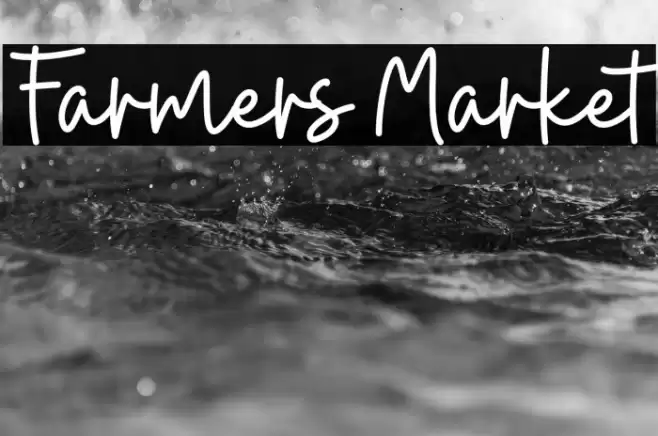 Farmers Market Font examples