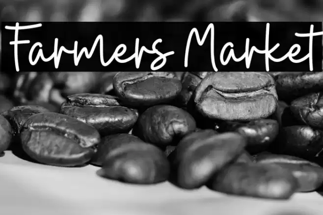 Farmers Market Font examples