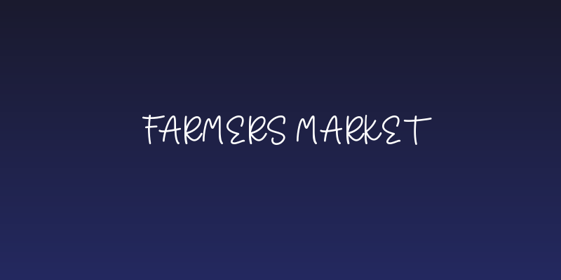 Farmers Market Social Header