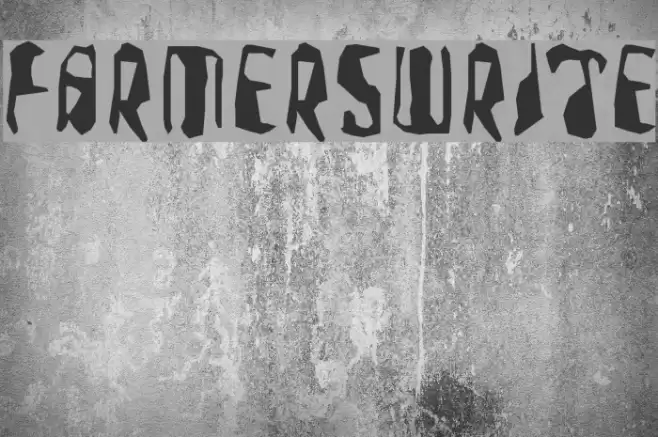 FarmersWrite Font examples