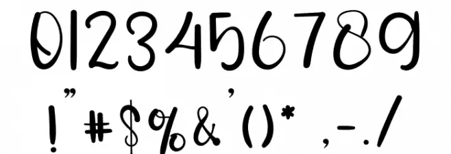 Farmhouse 1 Font OTHER CHARS