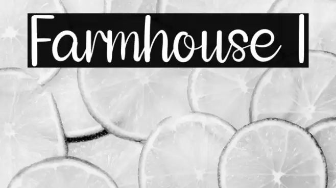 Farmhouse 1 Caratteri examples