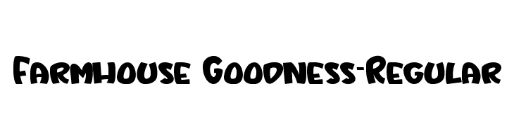 Farmhouse Goodness-Regular  font caratteri gratis
