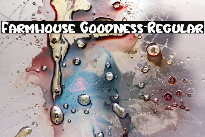 Farmhouse Goodness-Regular Example 3