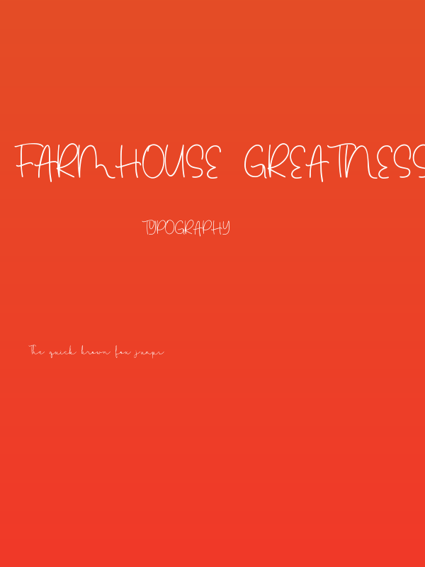 Farmhouse Greatness Script Poster