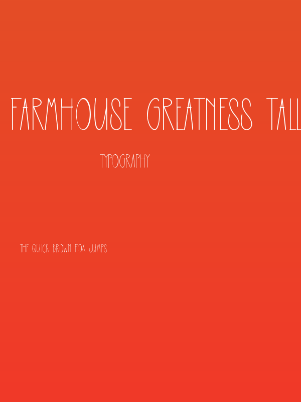 Farmhouse Greatness Tall Poster