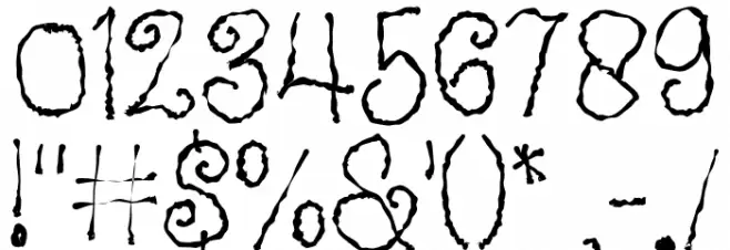 Farmhouse Halloween Font OTHER CHARS