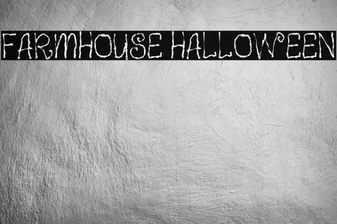Farmhouse Halloween Font examples