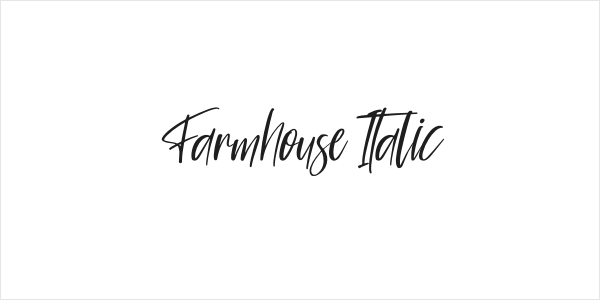 Farmhouse Italic Logo