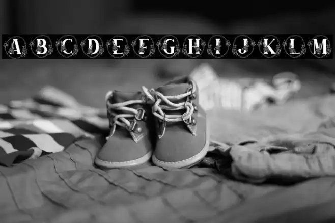 Farmhouse Monogram Font examples