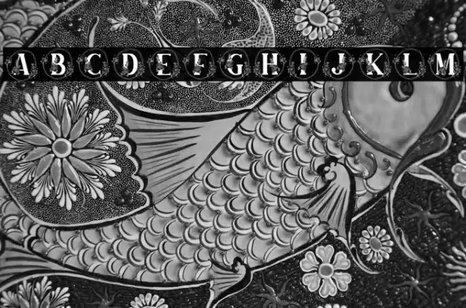 Farmhouse Monogram Font examples