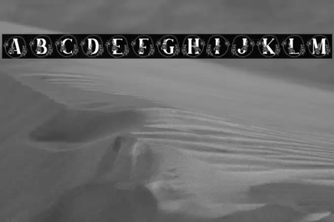 Farmhouse Monogram Font examples