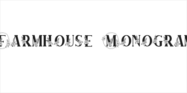 Farmhouse Monogram Logo