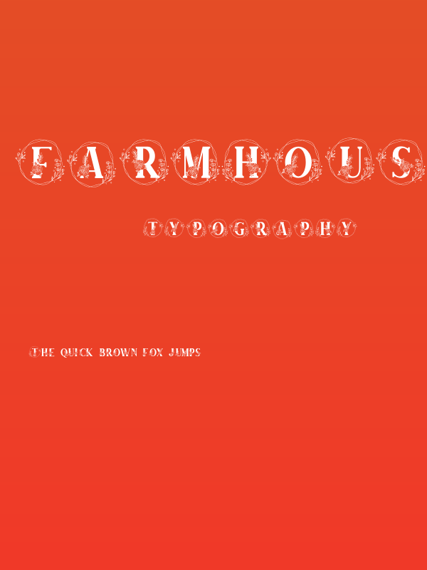 Farmhouse Monogram Poster