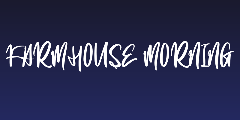 Farmhouse Morning Social Header