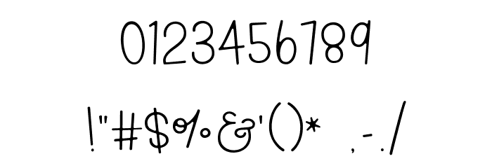 Farmhouse Rooster Demo Font OTHER CHARS