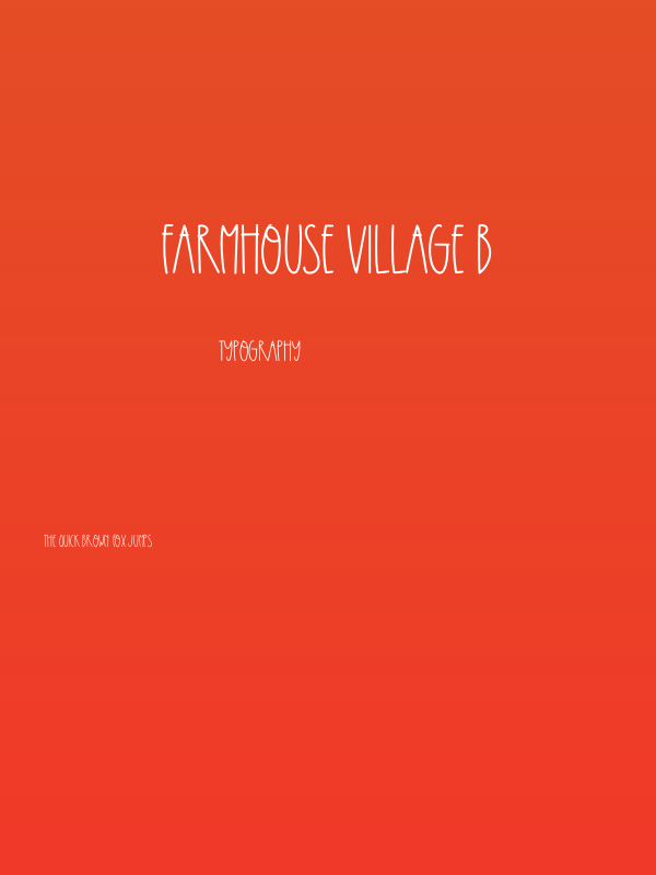 Farmhouse Village B Poster
