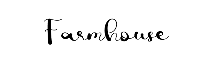 Farmhouse  font caratteri gratis