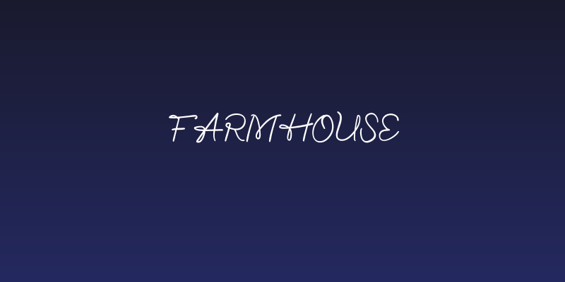 Farmhouse Social Header