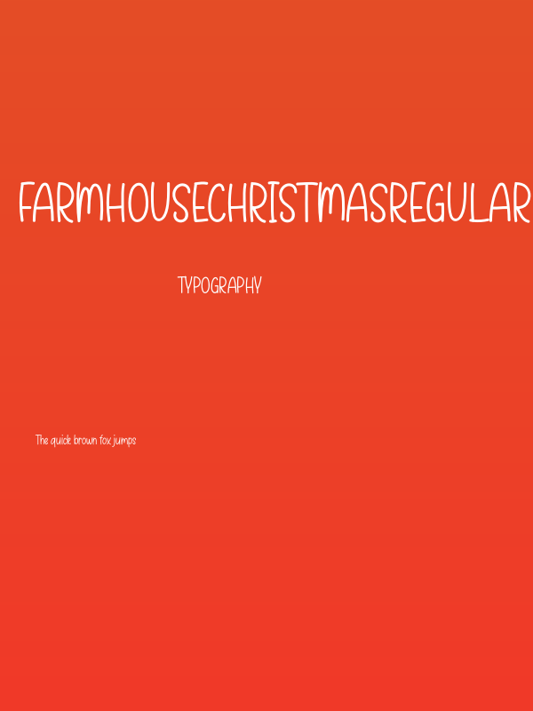 FarmhouseChristmasRegular Poster
