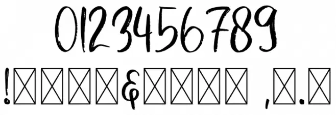FarmhouseRegular Font OTHER CHARS