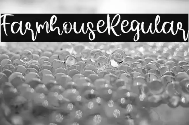 FarmhouseRegular Font examples