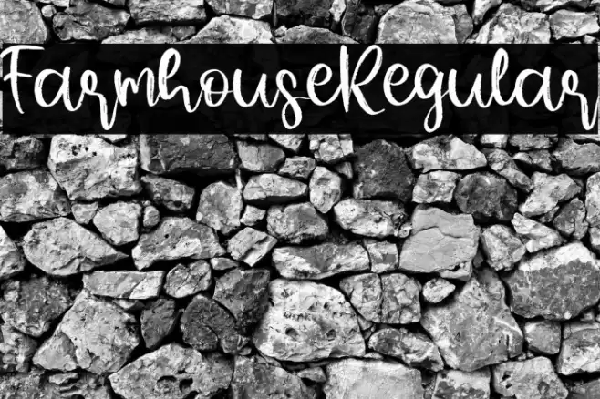 FarmhouseRegular Font examples
