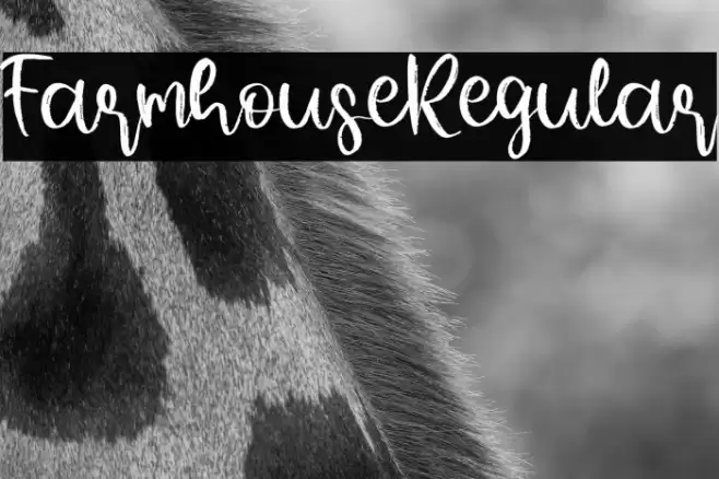 FarmhouseRegular Font examples