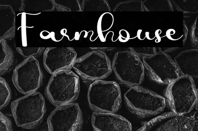 Farmhouse Font examples