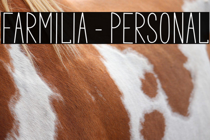 Farmilia - PERSONAl Example 2