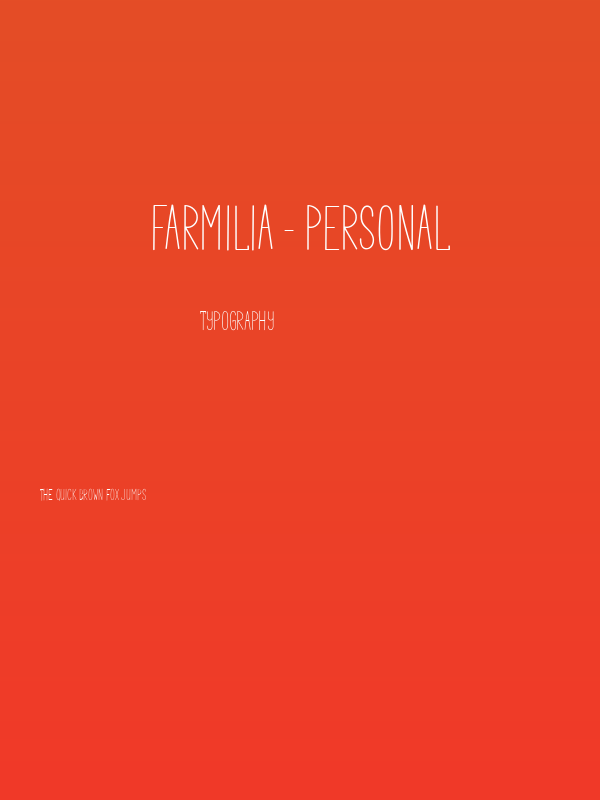 Farmilia - PERSONAl Poster