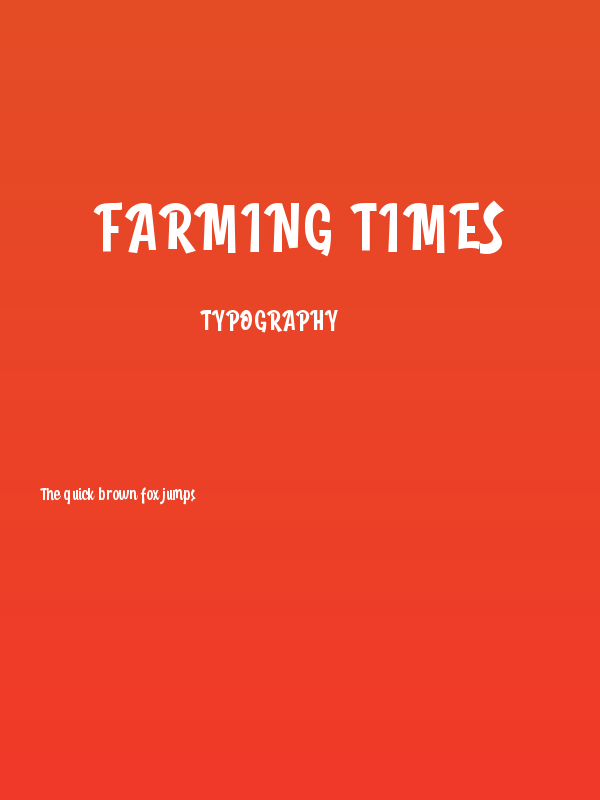 Farming Times Poster