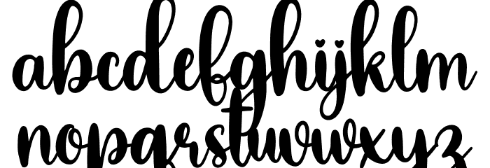 Farmstead Font LOWERCASE