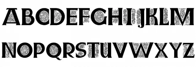 Farnoe Initials Schriftart Groß