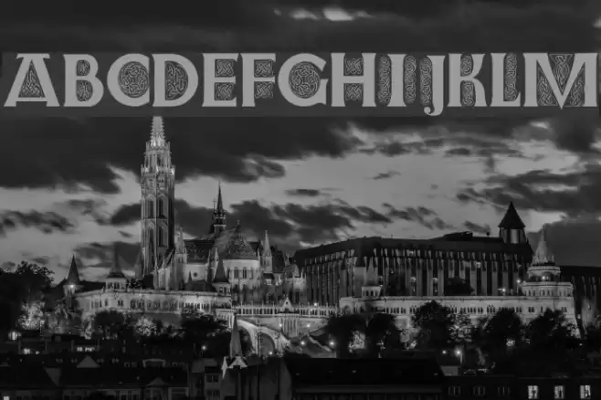 Farnoe Initials Font examples