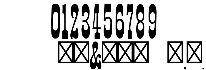 Faroest-Regular Font OTHER CHARS