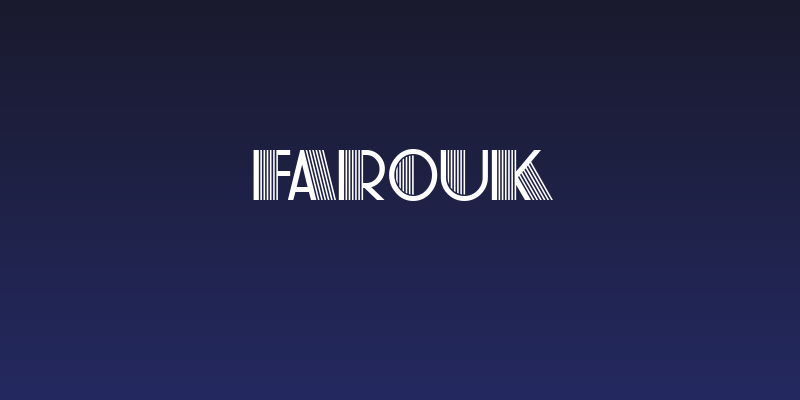 Farouk Social Header