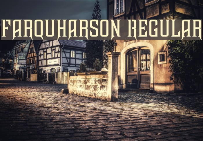 Farquharson Regular Font examples
