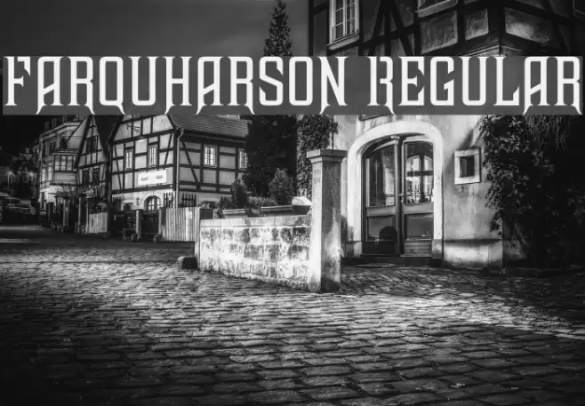 Farquharson Regular Шрифта examples