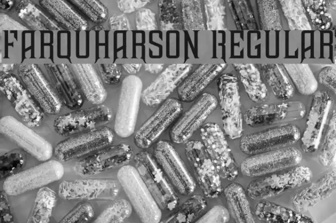 Farquharson Regular Шрифта examples