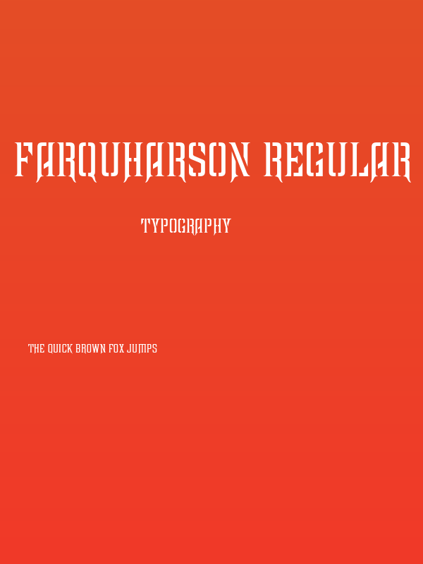 Farquharson Regular Poster